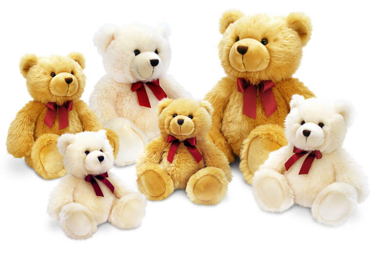 big and small teddies