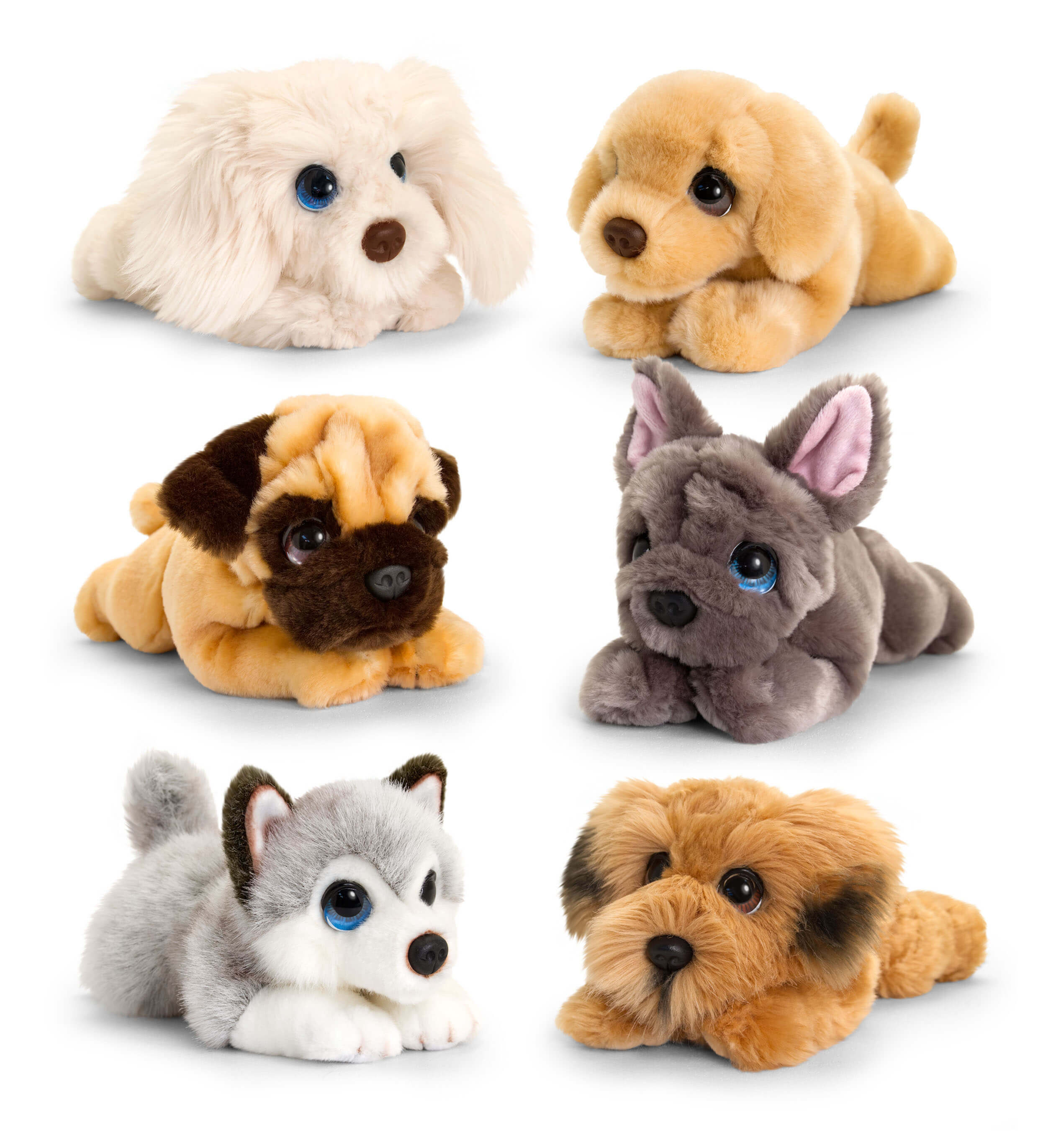 Keel Toys SIGNATURE CUDDLE PUPPY HUSKY 37CM Children's Soft Plush Stuffed Dog BN 