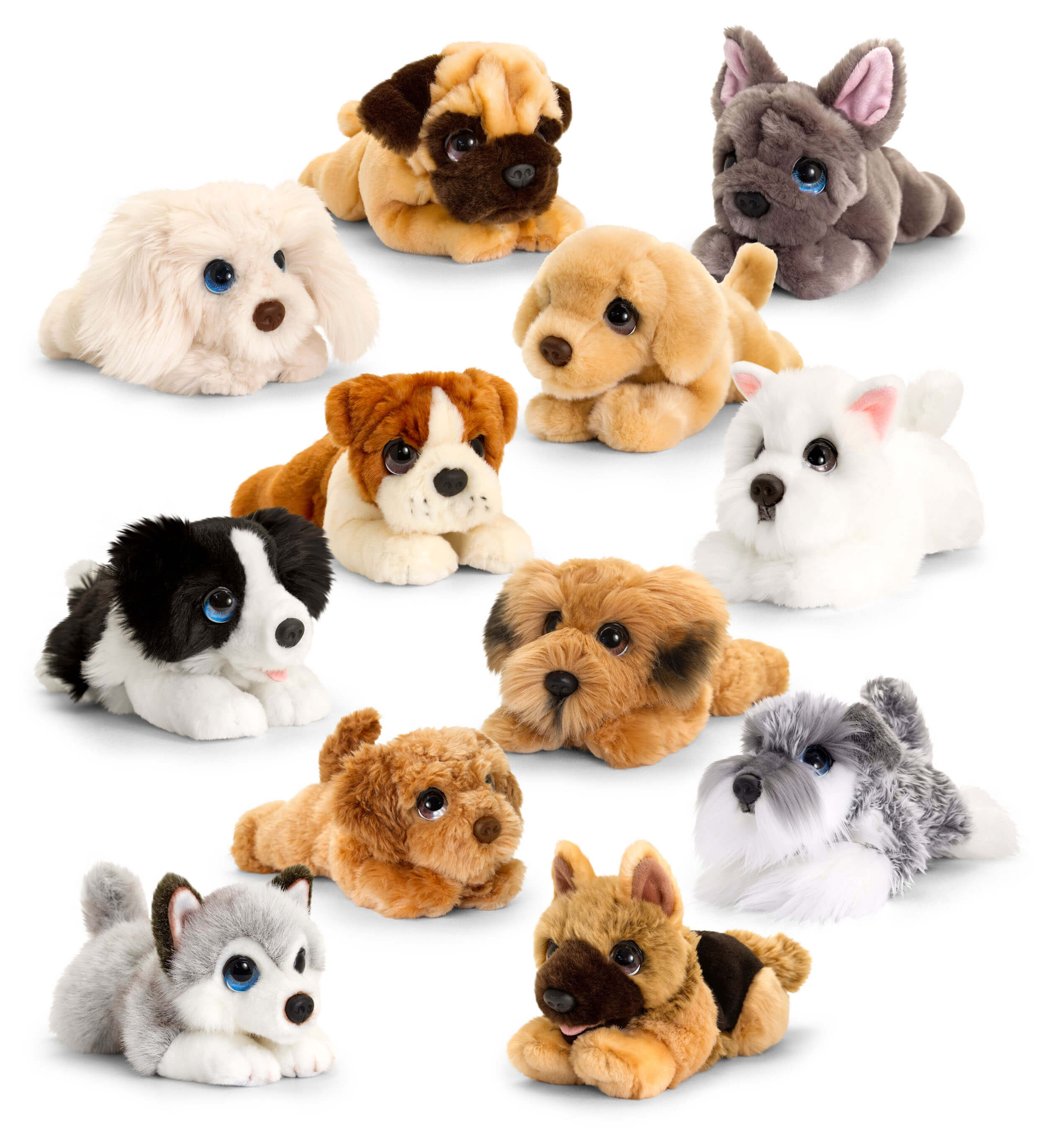 Keel Toys SIGNATURE CUDDLE PUPPY BULLDOG 37CM Kids Soft Plush Stuffed Dog BN 