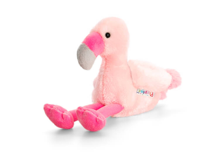 Keel Toys 11cm pippins Rosa Flamingo Tazza in ceramica in Giocattolo Morbido 