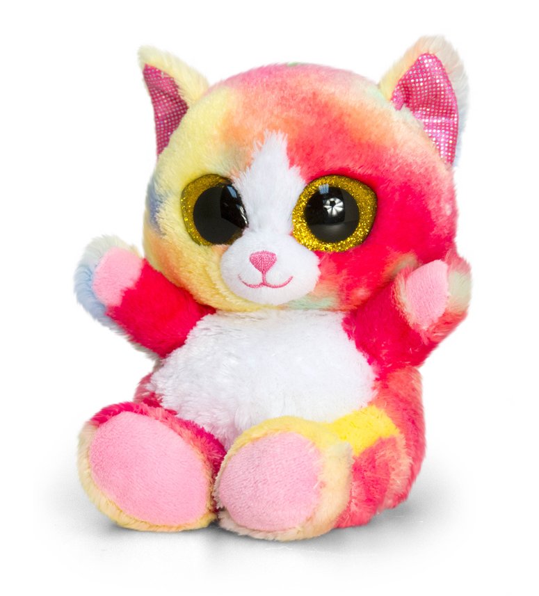 Keel Toys Animotsu peluche Gatto rosa 15 cm 