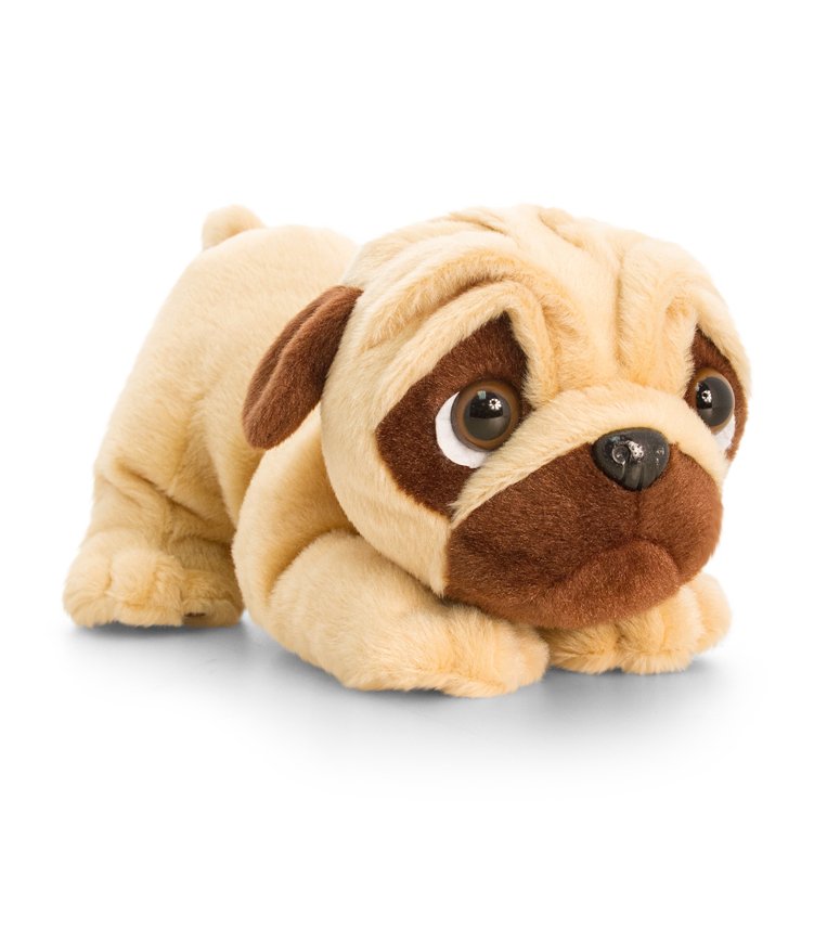 20cm Pugsley Keel Toys Soft Sitting Dog Cuddly Teddy Plush Sd0590 NEW 